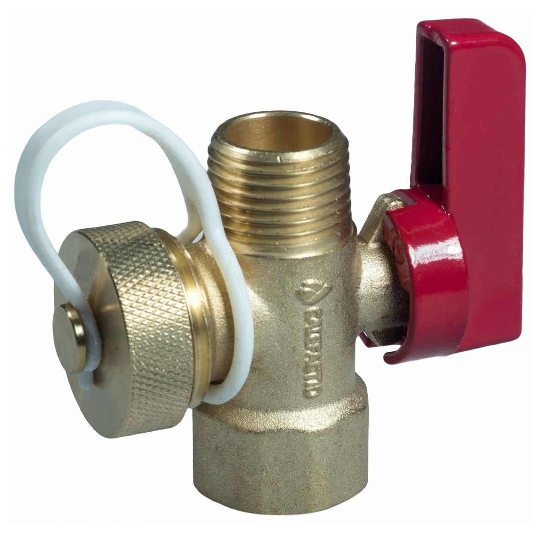 CALEFACTIO Calefactio Service Valve With Drain for Expansion Service Center